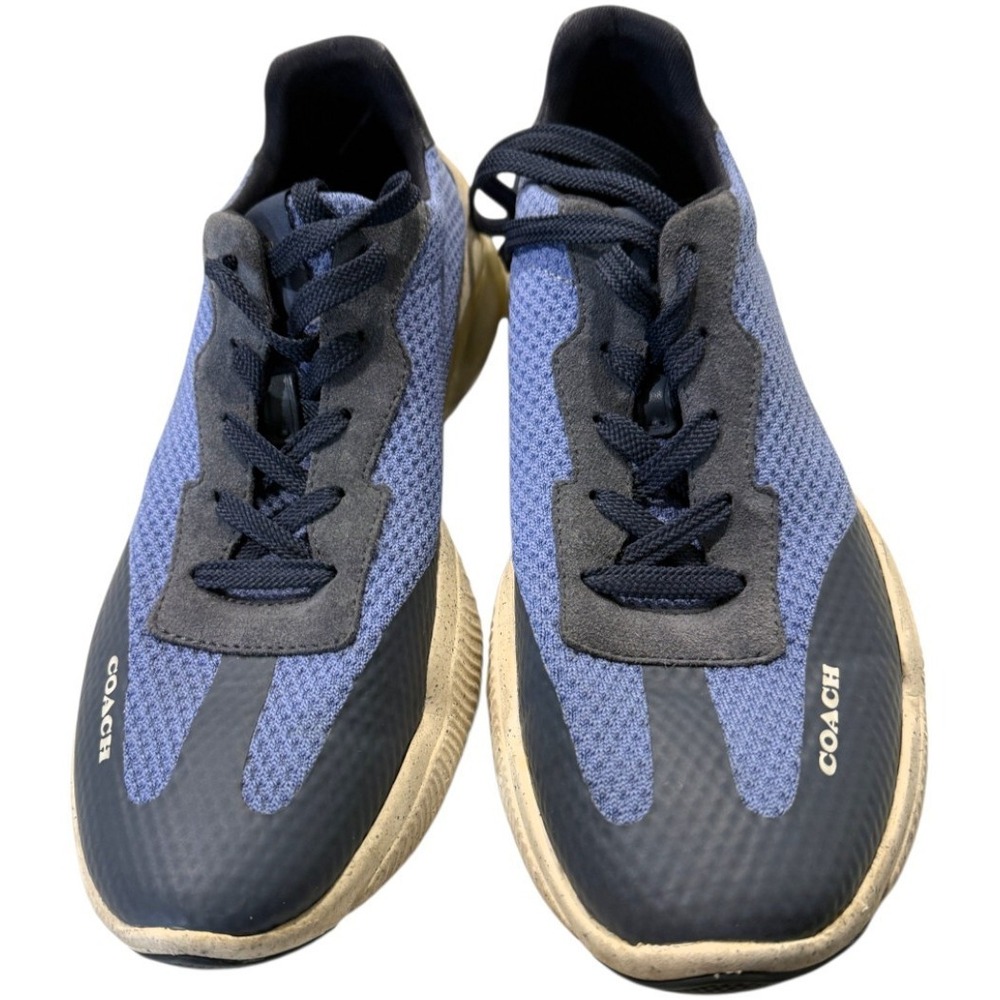 Coach Mens CitySole Knit Runner Blue Navy Mesh Sneakers Athletic Shoes Size 10